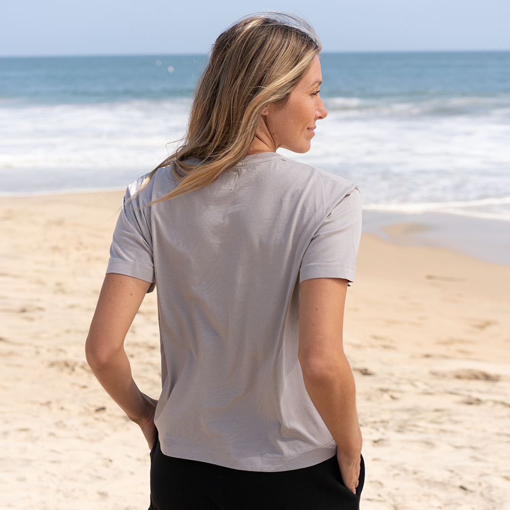 #color_light-grey Short Box Tee V Neck back